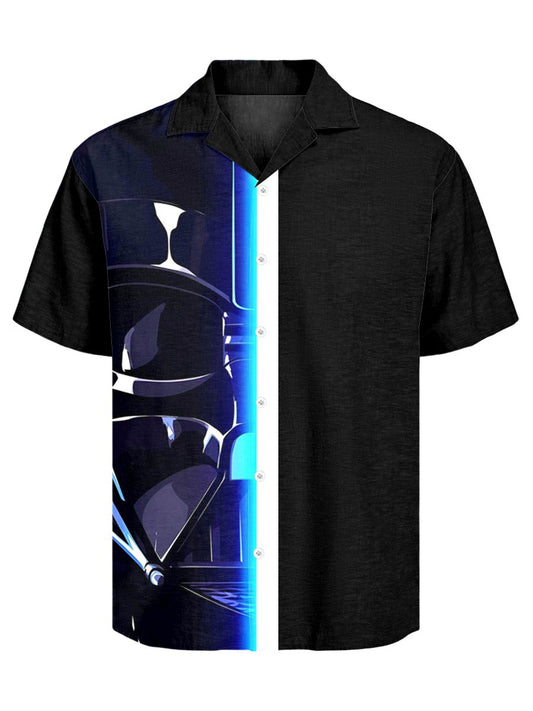 Men's Retro Casual Cuban Collar Short Sleeve Shirt